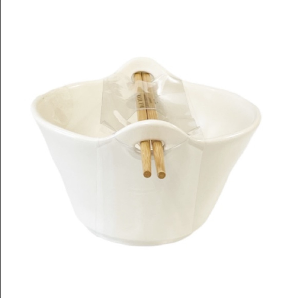 NEW Rae Dunn RICE Bowl with Chopsticks 🥢 - Picture 2 of 3